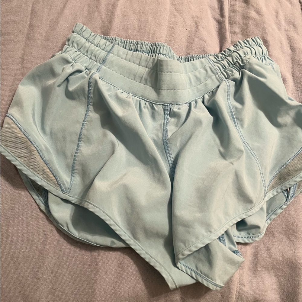 Lululemon light blue hotty hot shorts size 4! One of my favorite colors!
